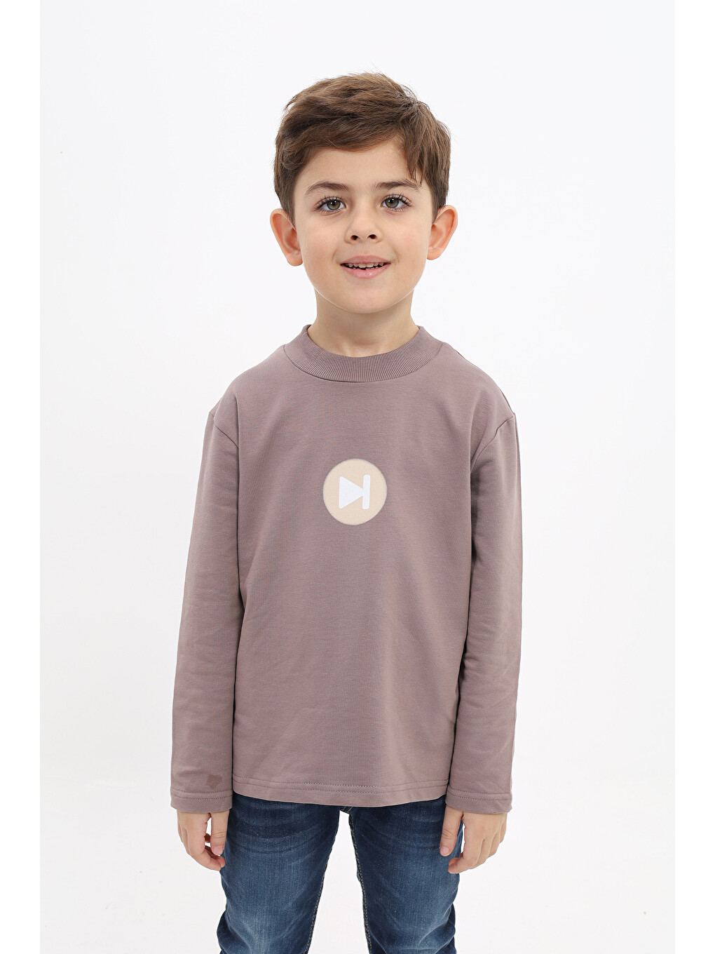 Antrasit Erkek Çocuk Baskılı Sweatshirt-6