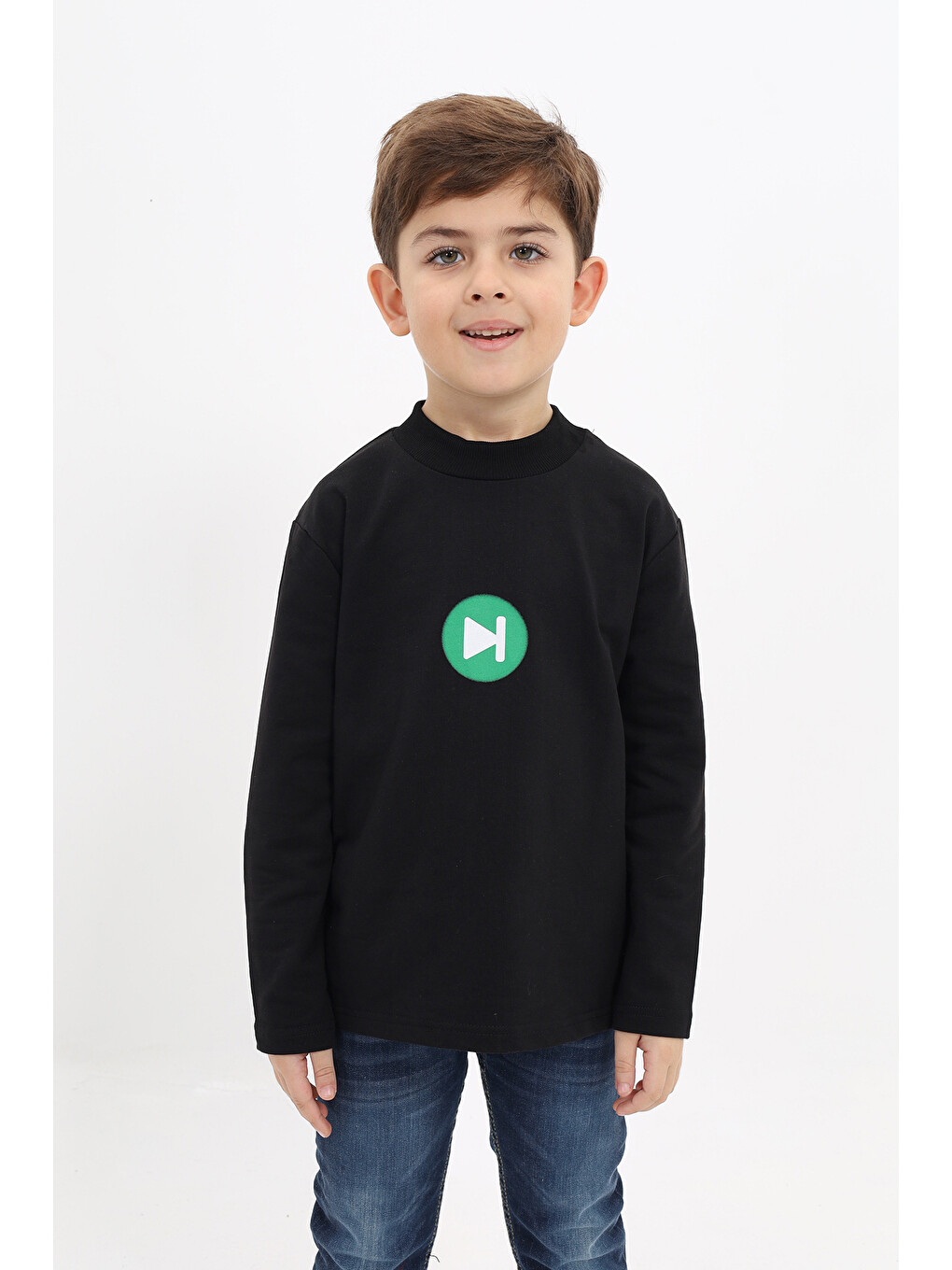 Antrasit Erkek Çocuk Baskılı Sweatshirt-7
