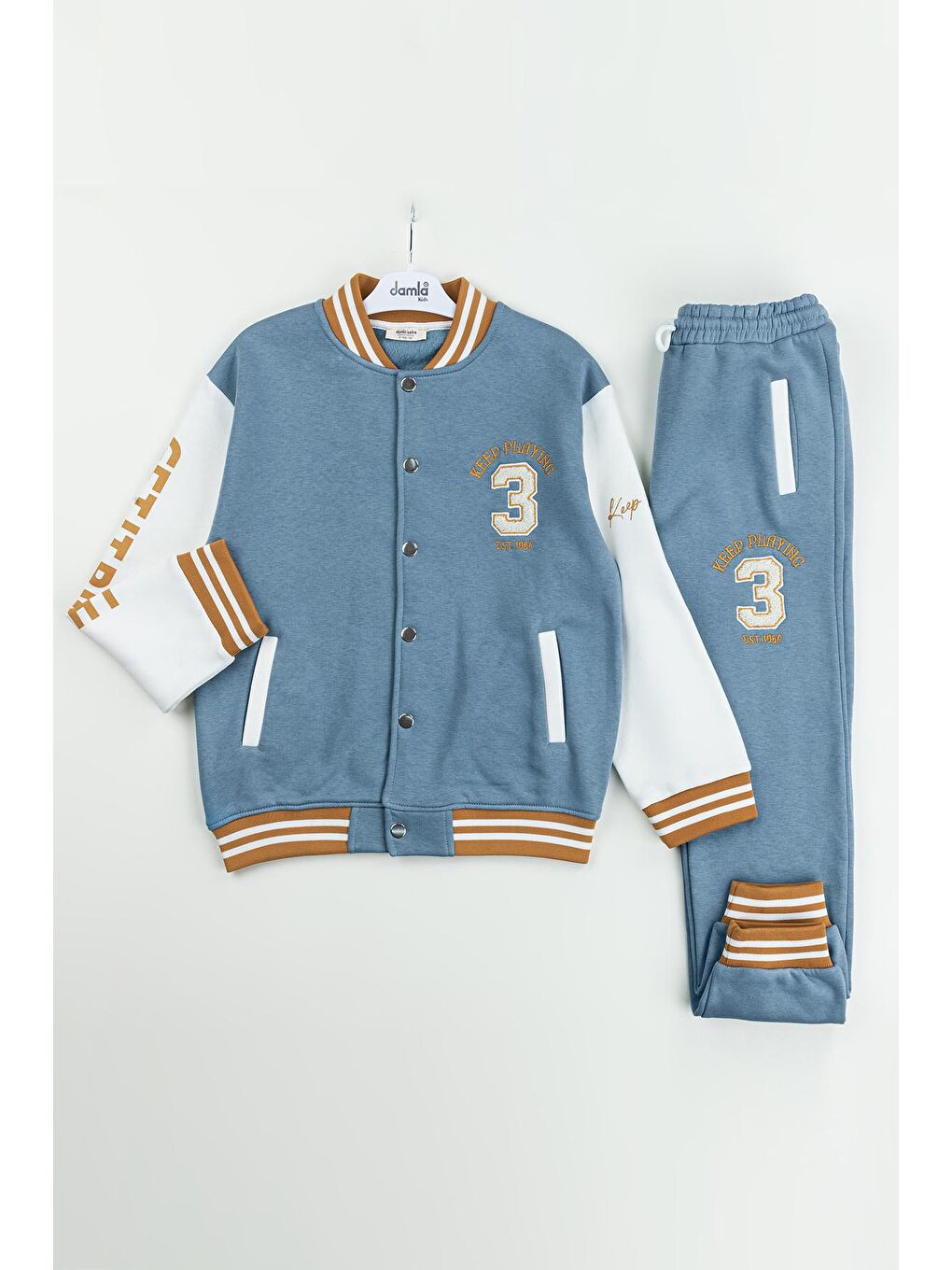 Mavi Champions Yazılı Kolej Ceketli Erkek Çocuk Takım 16726