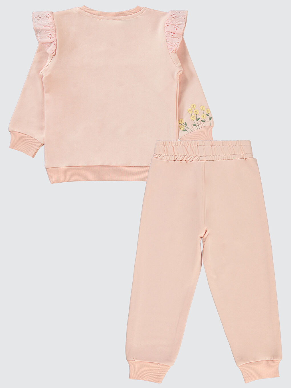 Pembe Girls Kız Çocuk Eşofman Takımı 2-5 Yaş Açık Somon-1