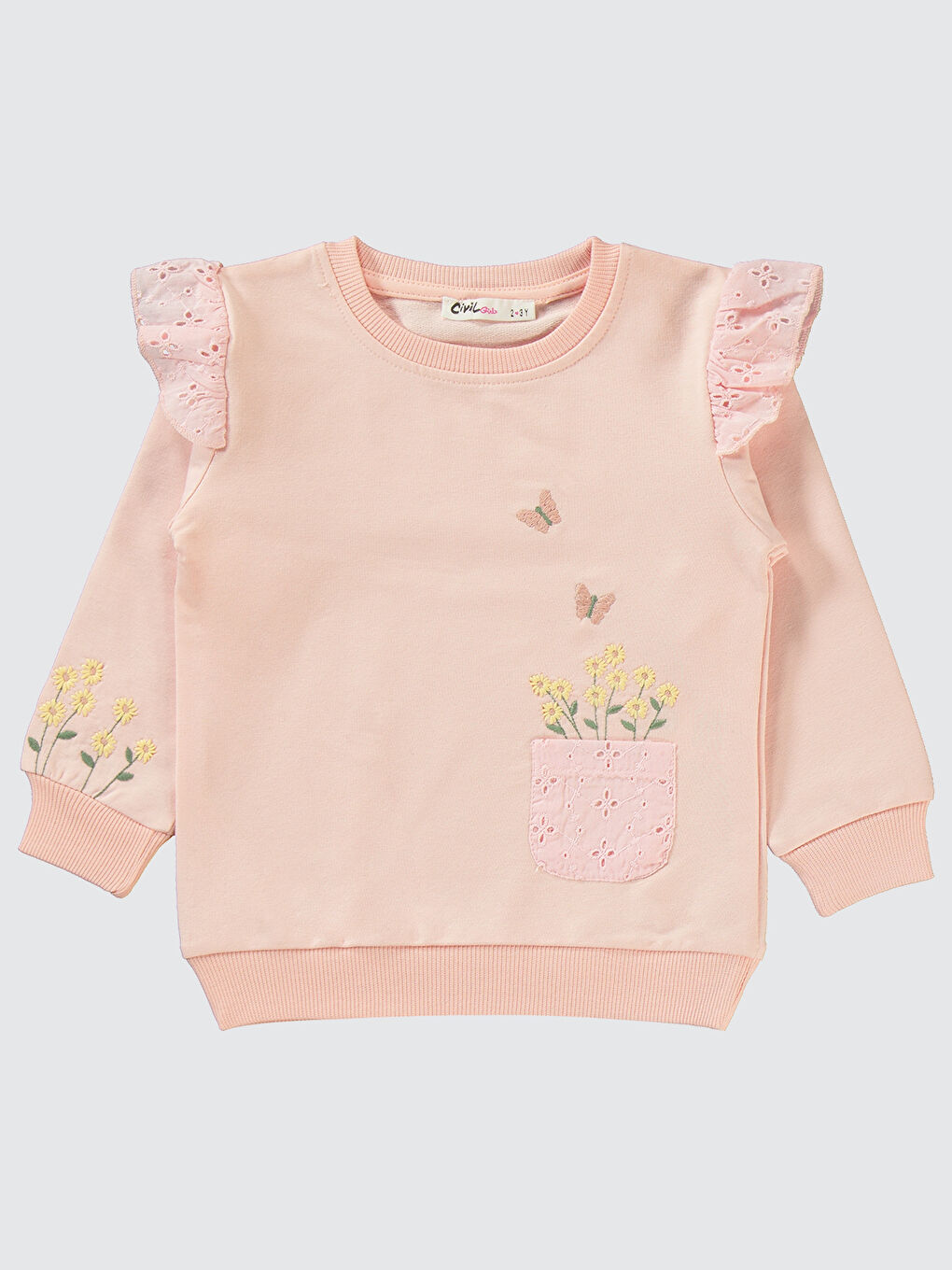 Pembe Girls Kız Çocuk Eşofman Takımı 2-5 Yaş Açık Somon-2