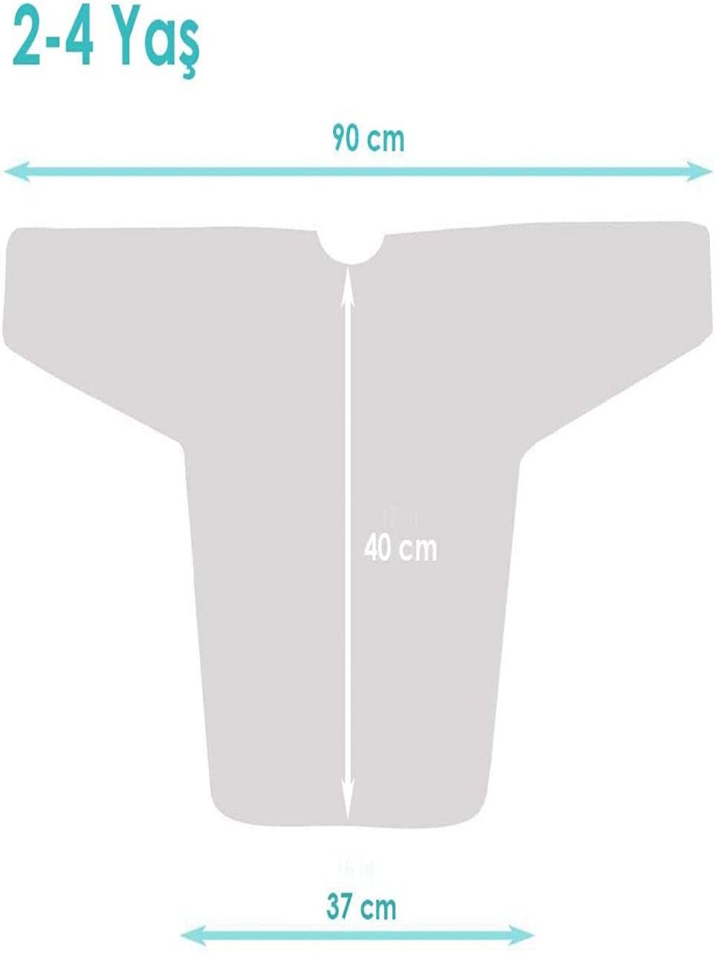 2-4 yaş Jungle Sıvı Geçirmez Makinede Yıkanabilir Cepli, Cırtlı, Uzun Kollu Bebek Mama Önlüğü, Önlük-1