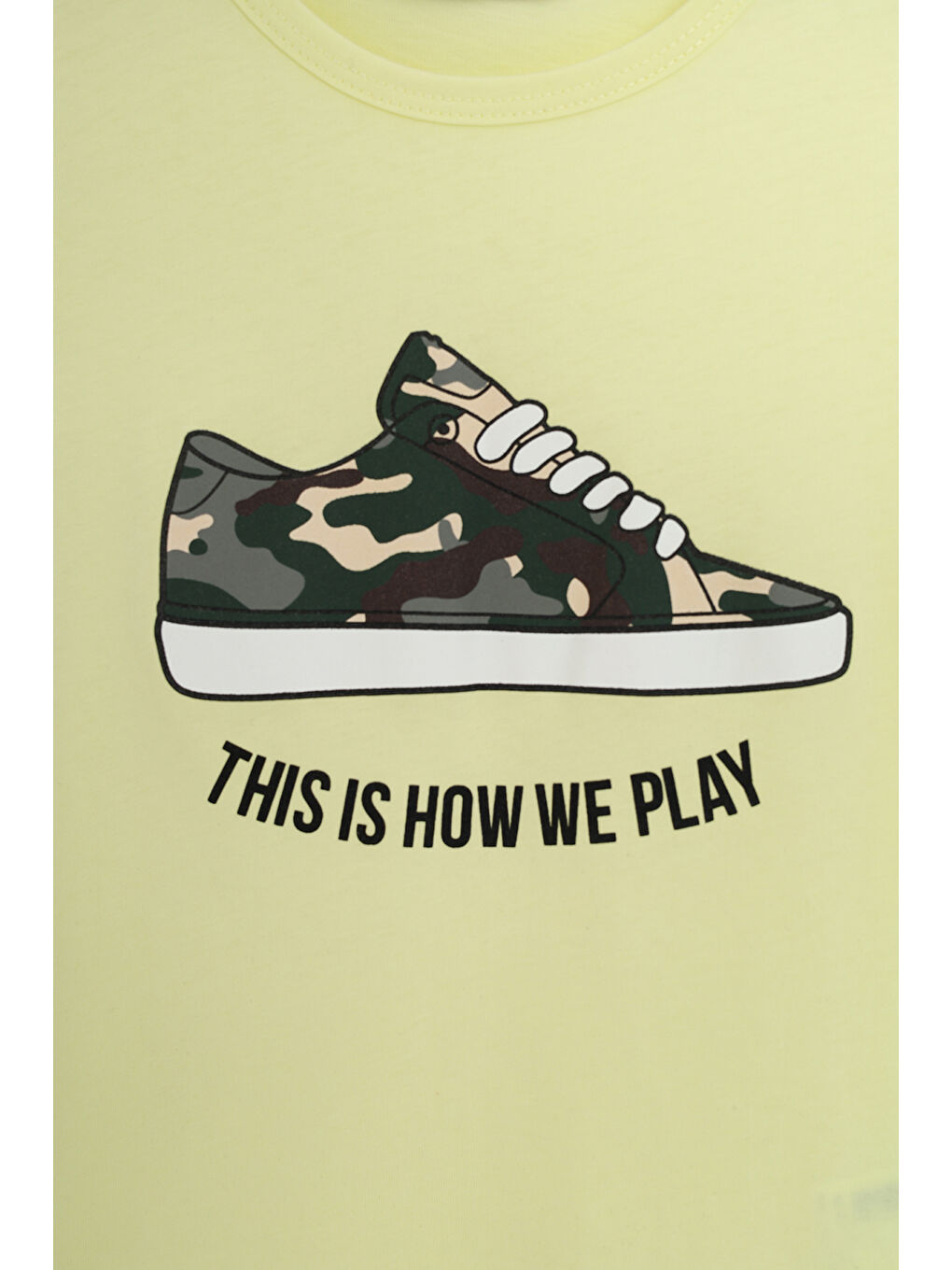 Sarı Erkek Çocuk Baskılı Tişört-2