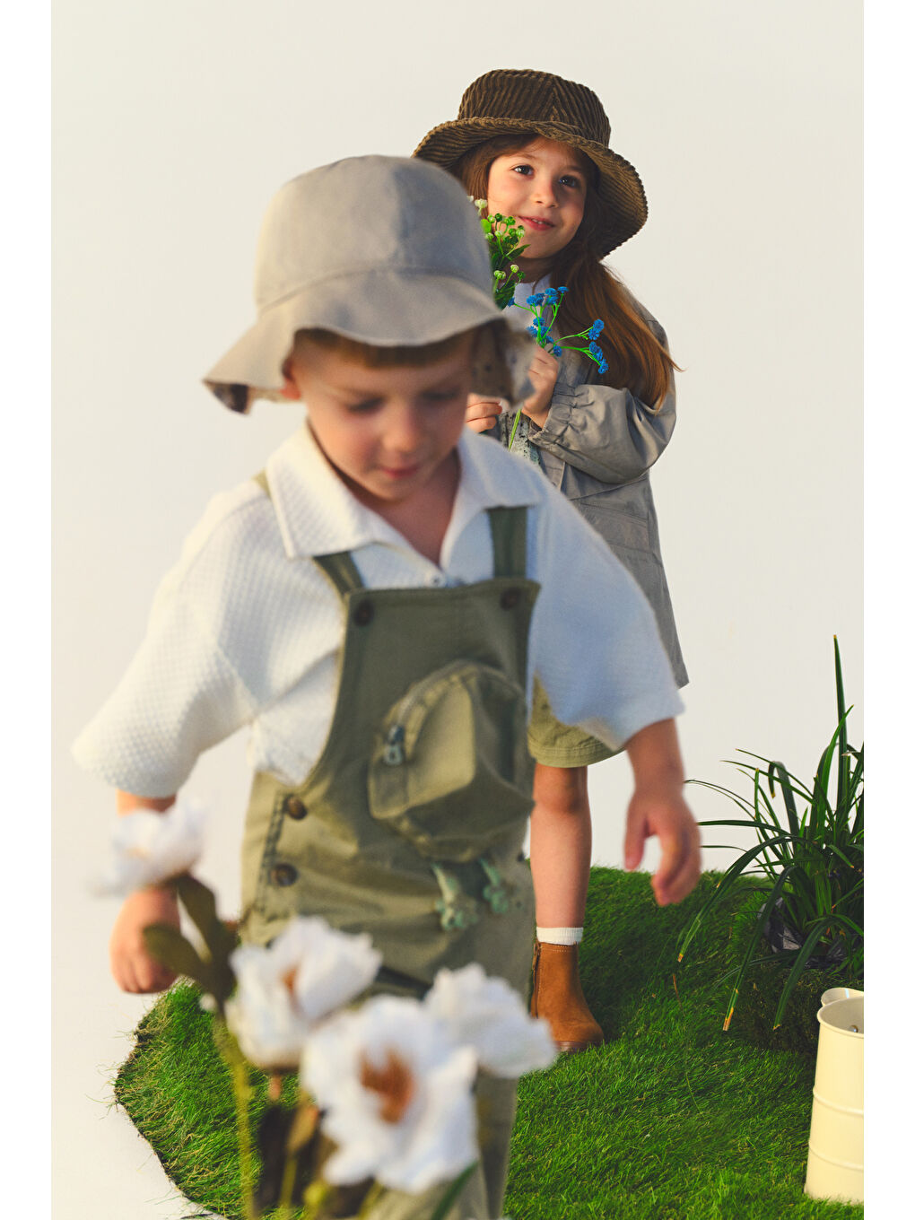 Erkek Çocuk Salopet Haki-1