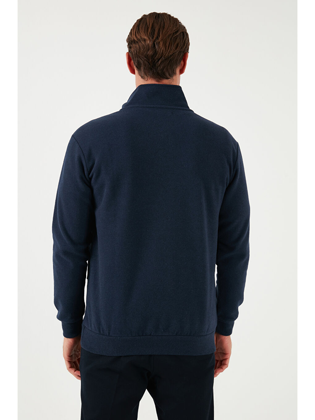 Lacivert Pamuklu Regular Fit Erkek Kazak 456112 BR-5