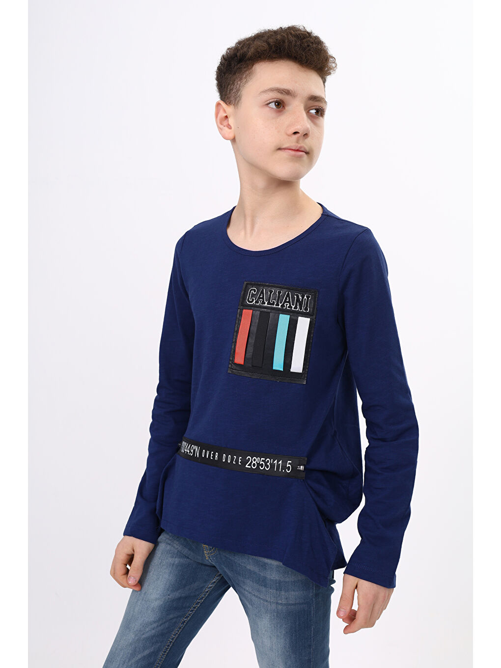 Lacivert Erkek Çocuk Tişört-1