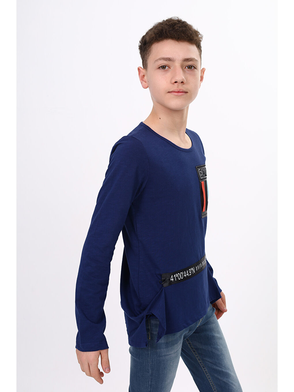 Lacivert Erkek Çocuk Tişört-2