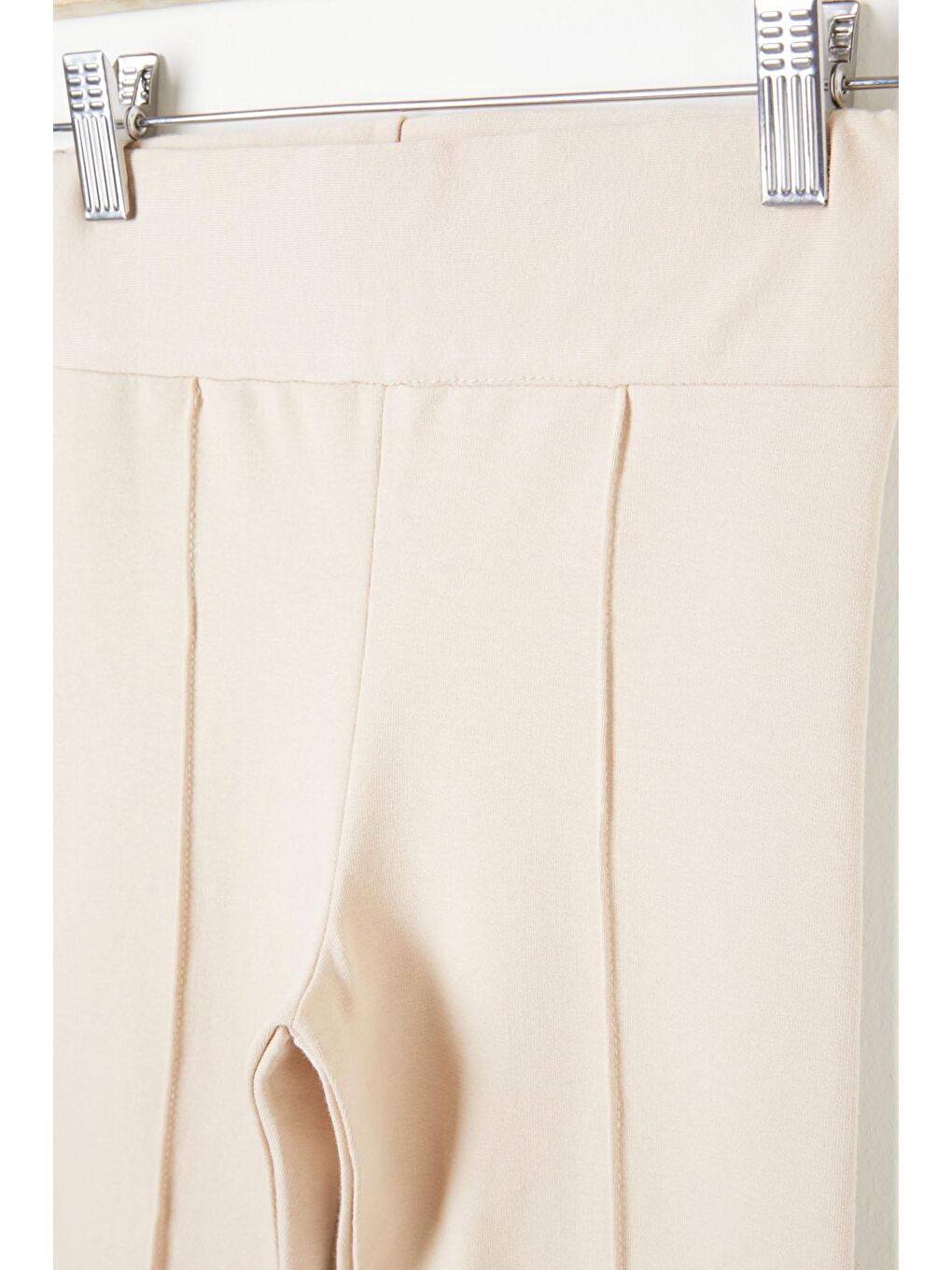 Kız Çocuk 2li Düz Tayt Siyah-Krem 16381-1