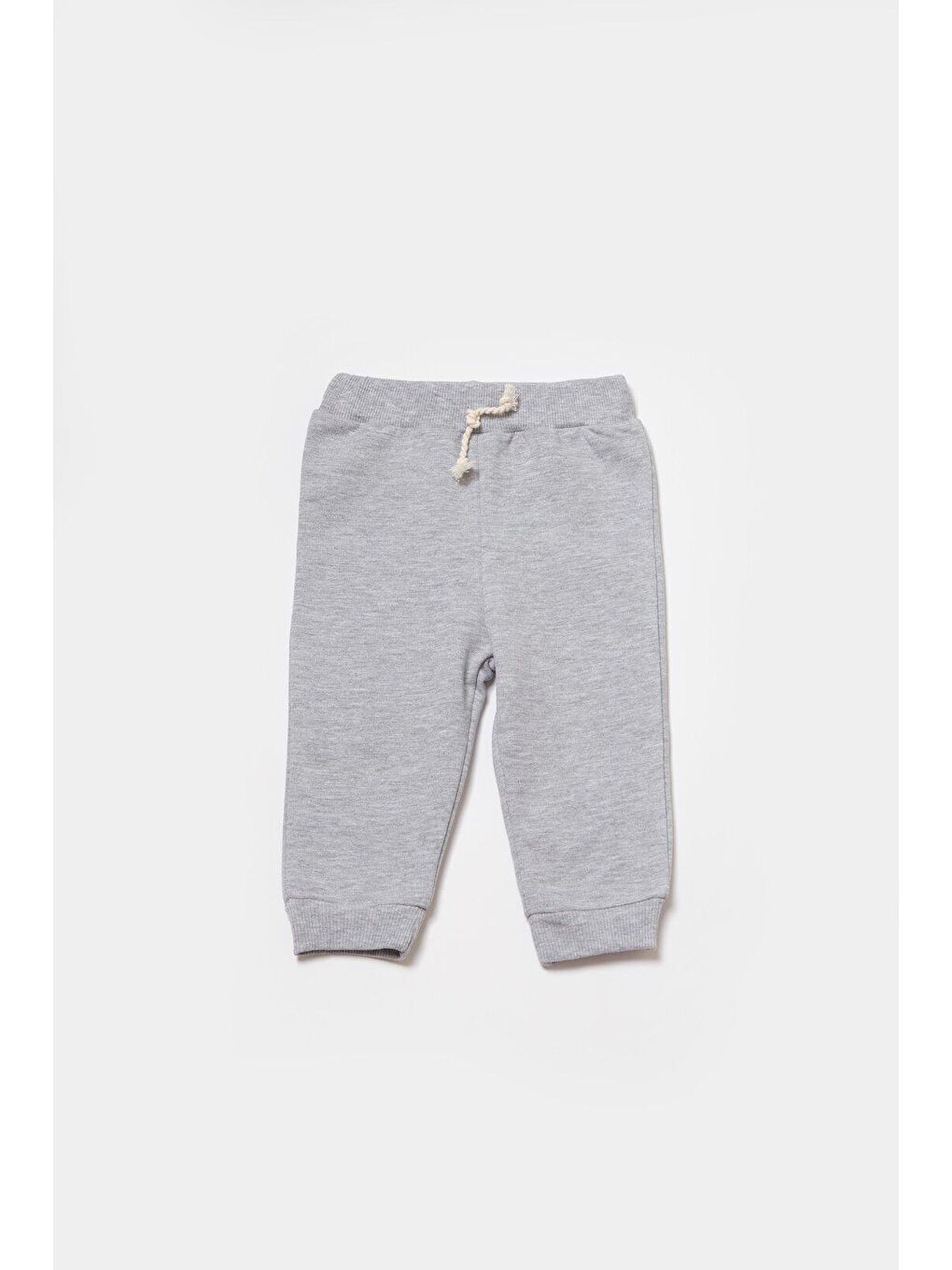 BabyCosy Organic  Gri Kapüşonlu Sweatshirt &Pantolon Seti - 4