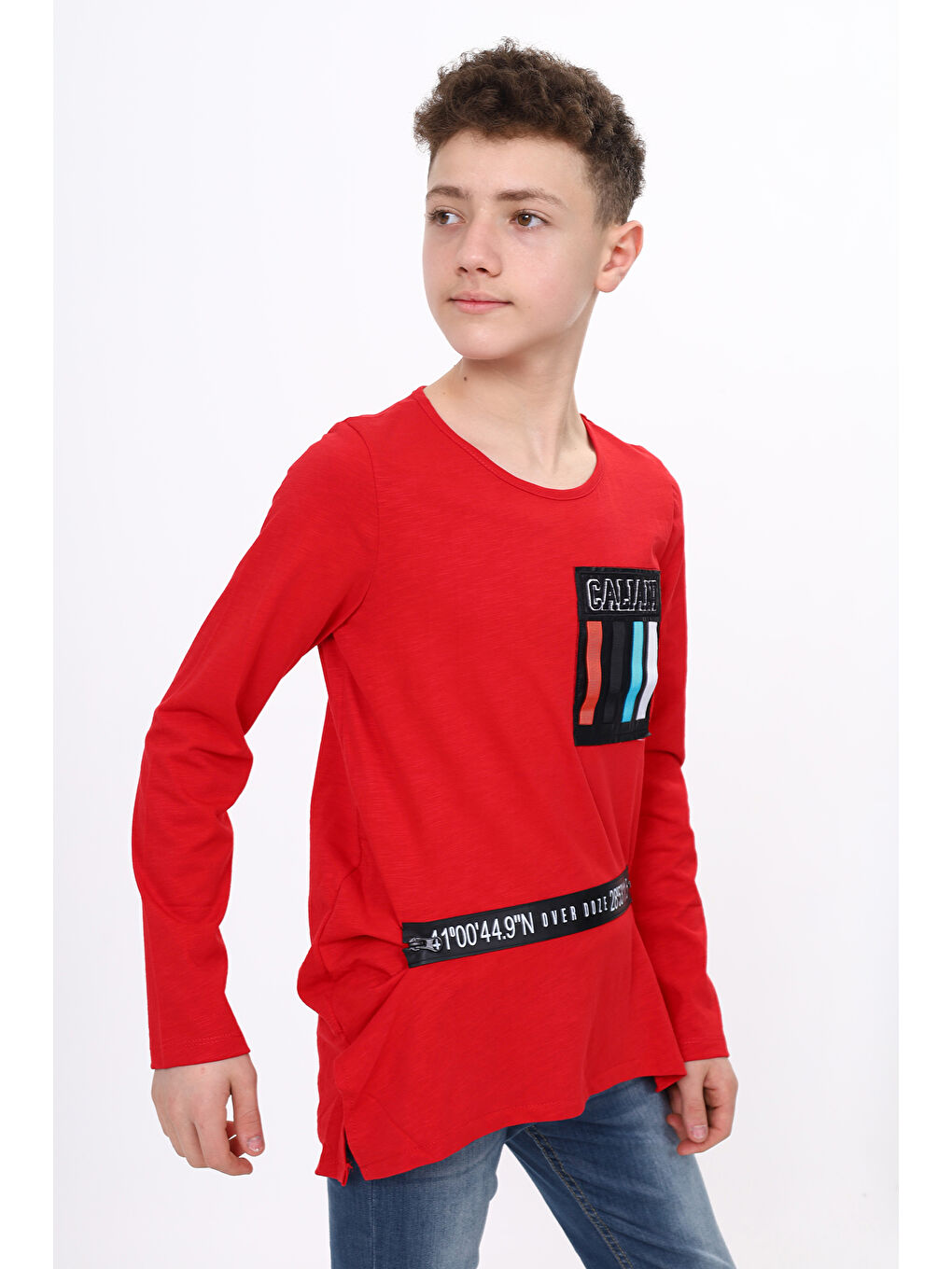 Kırmızı Erkek Çocuk Tişört-2