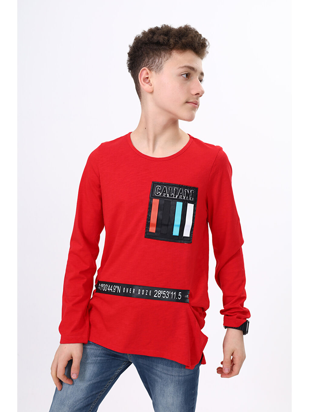 Kırmızı Erkek Çocuk Tişört-4