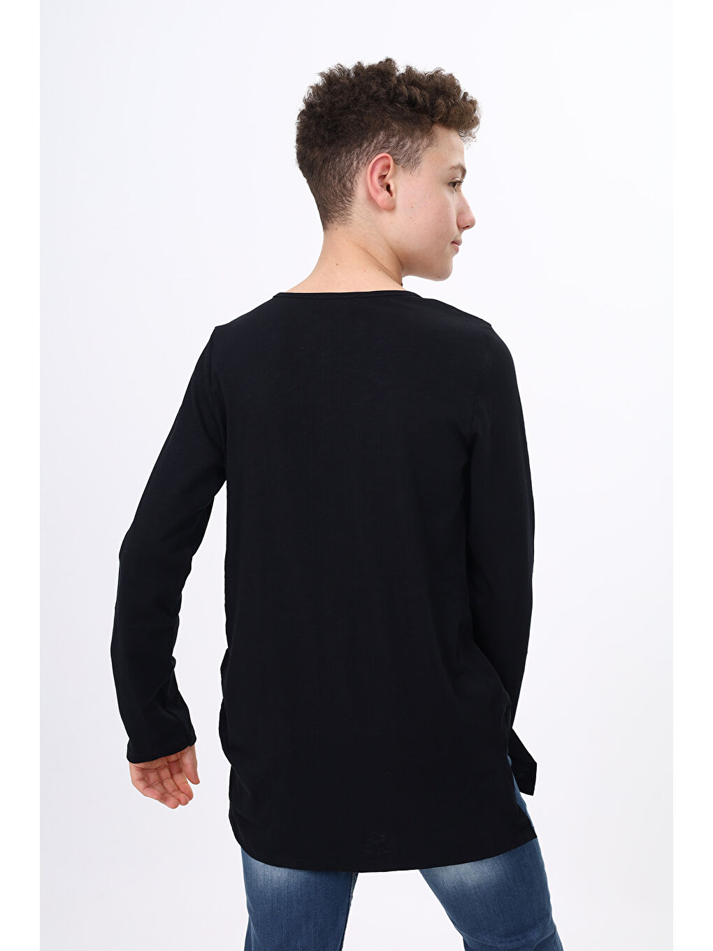 Siyah Erkek Çocuk Tişört-1