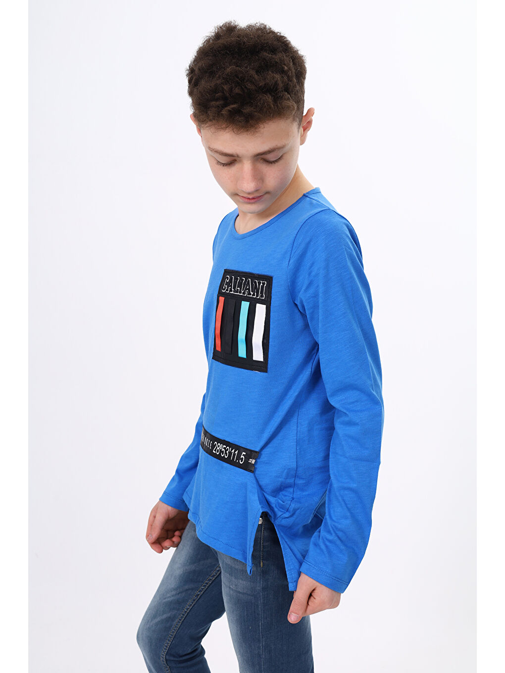 Mavi Erkek Çocuk Tişört-2