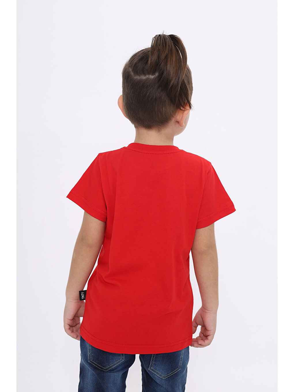 Kırmızı Erkek Çocuk Baskılı Tişört-2