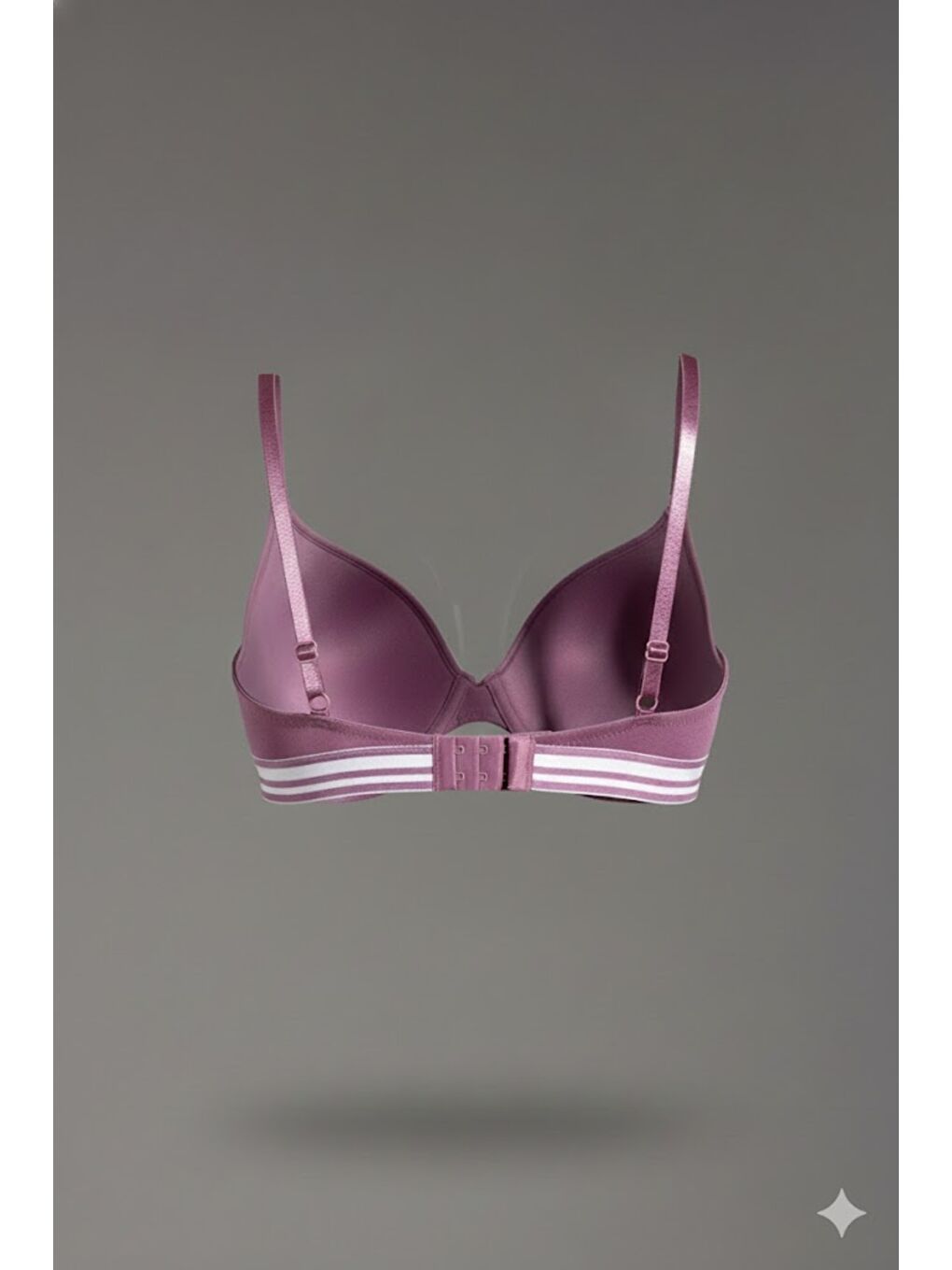 Pembe Desteksiz Penye Sütyen C15116 Gül Kurusu-1