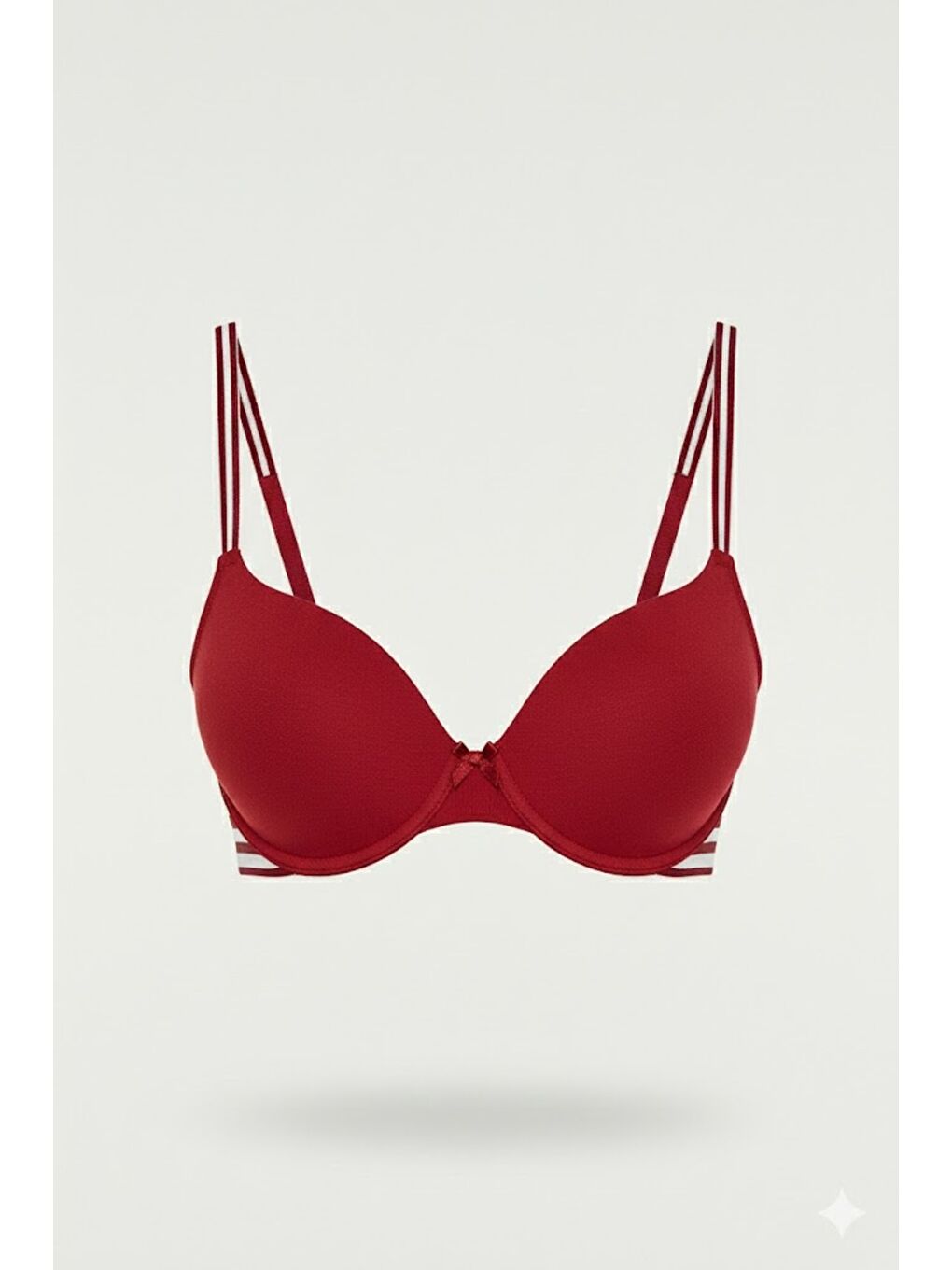 Desteksiz Penye Sütyen C15116 Bordo