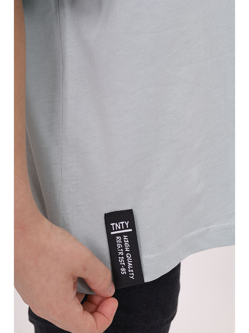 Gri Erkek Çocuk Baskılı Tişört-2