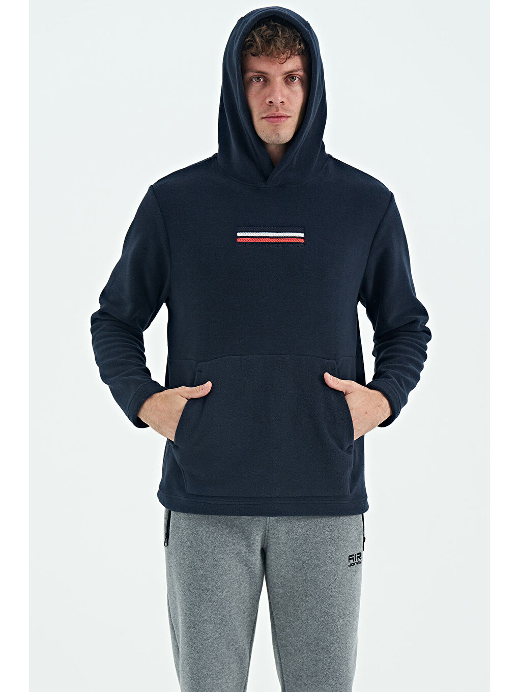 Hern Lacivert  Polar Erkek Hoodie - 88301-4