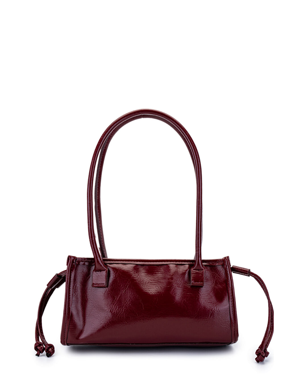 Kemer Detaylı Suni Kılçıllı Deri Kadın Omuz Çanta Girls Bordo-3