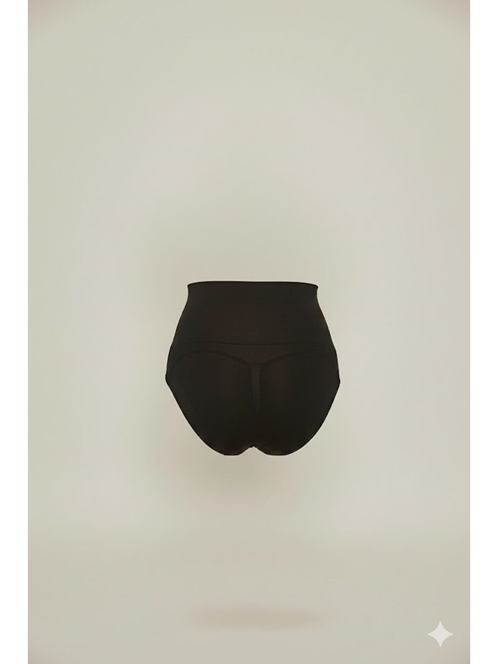 C12200 Seamless Slip Pantolon Korse Siyah-1