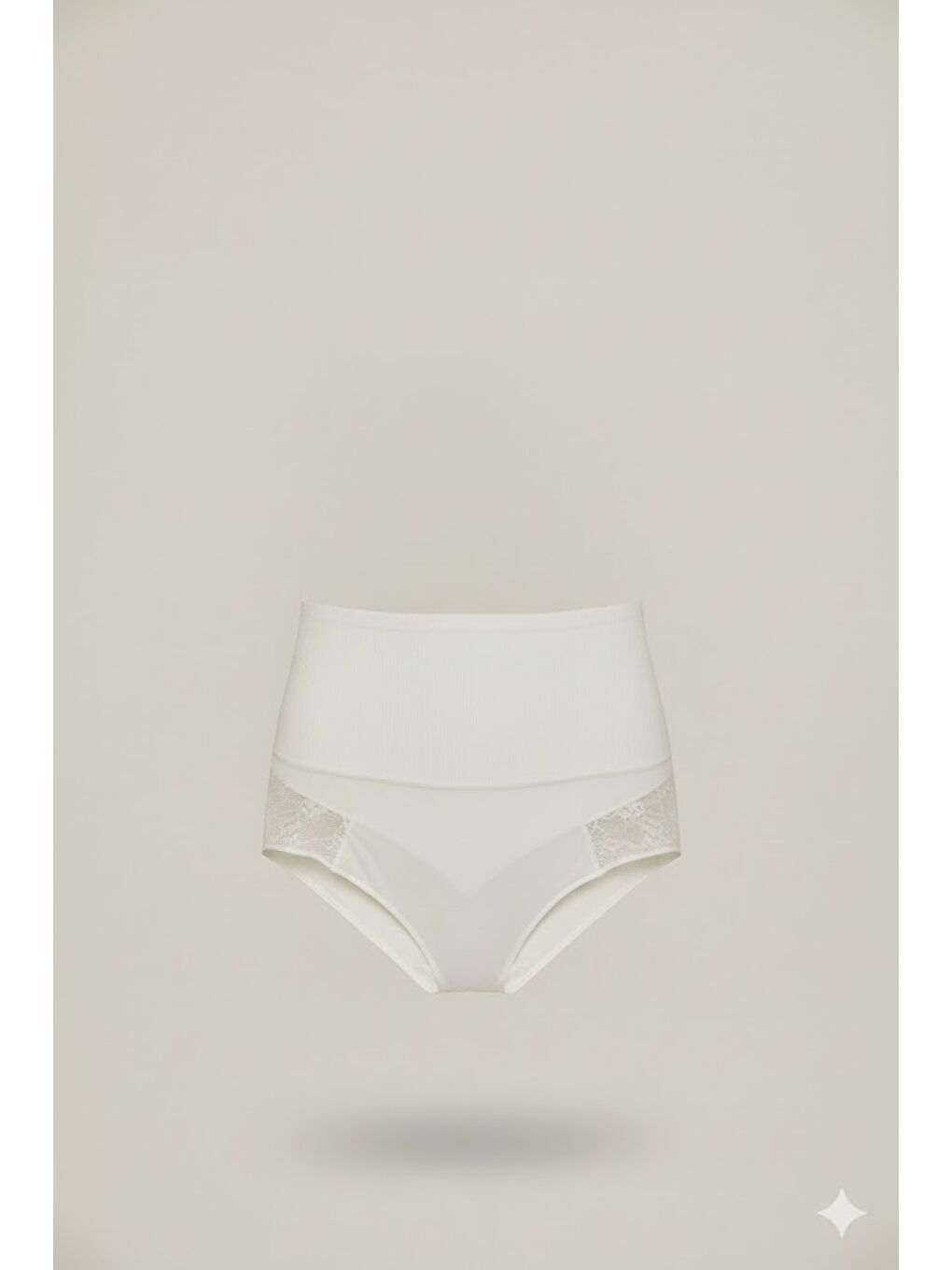 C12200 Seamless Slip Pantolon Korse Beyaz