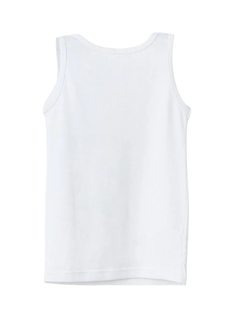 Beyaz Bisiklet Yaka Erkek Çocuk Atlet ve Boxer Takım 2 Takım-2