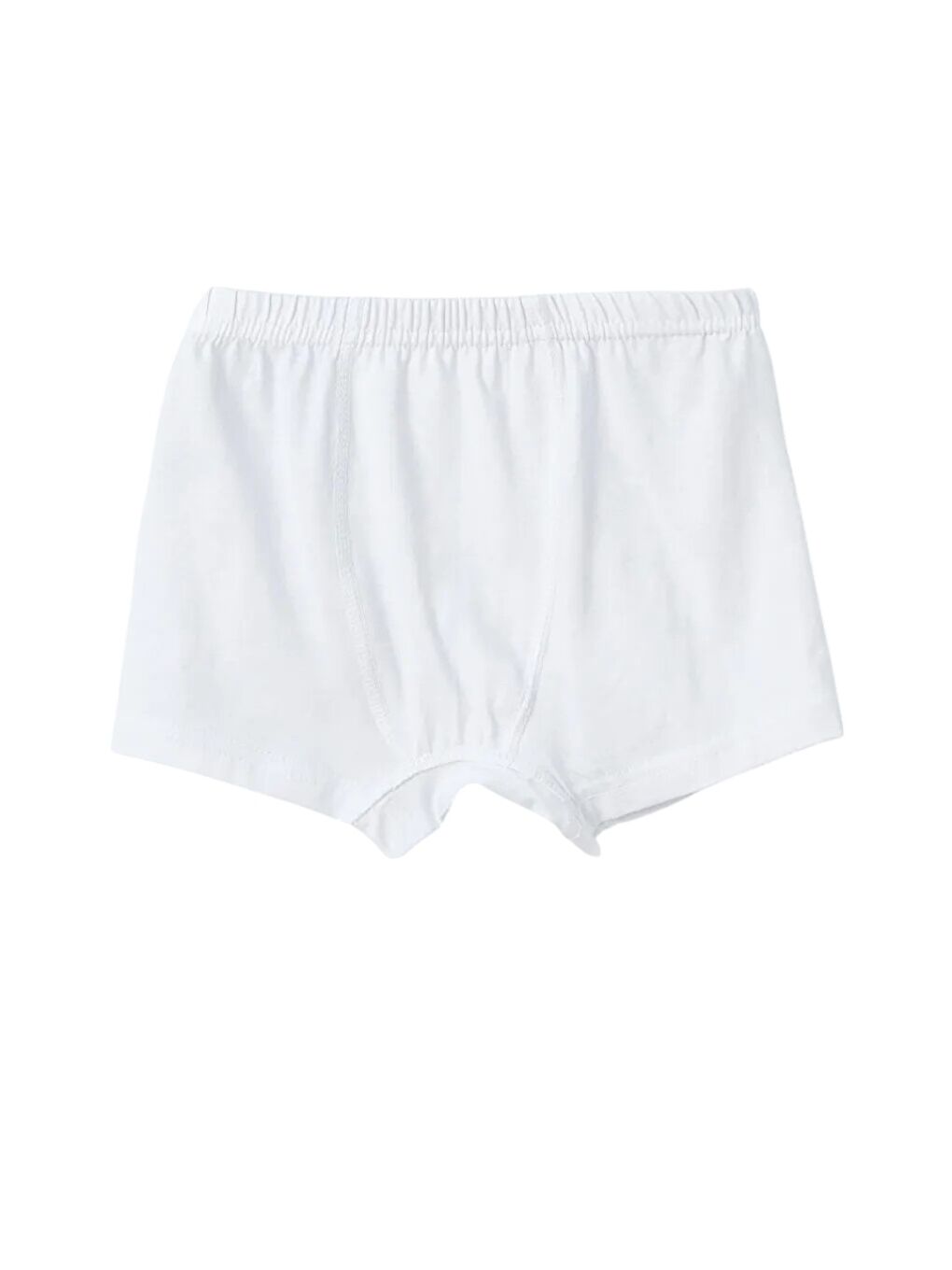 Beyaz Bisiklet Yaka Erkek Çocuk Atlet ve Boxer Takım 2 Takım-3