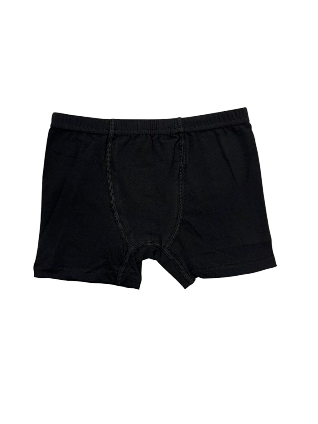 Siyah Bisiklet Yaka Erkek Çocuk Atlet ve Boxer Takım 2 Takım-3