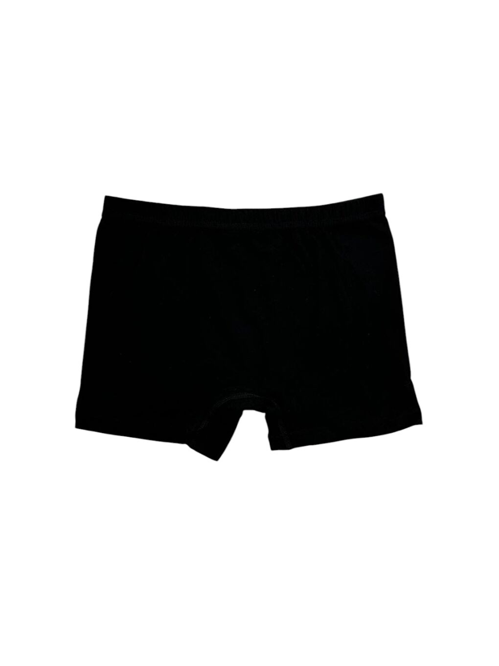 Siyah Bisiklet Yaka Erkek Çocuk Atlet ve Boxer Takım 2 Takım-4