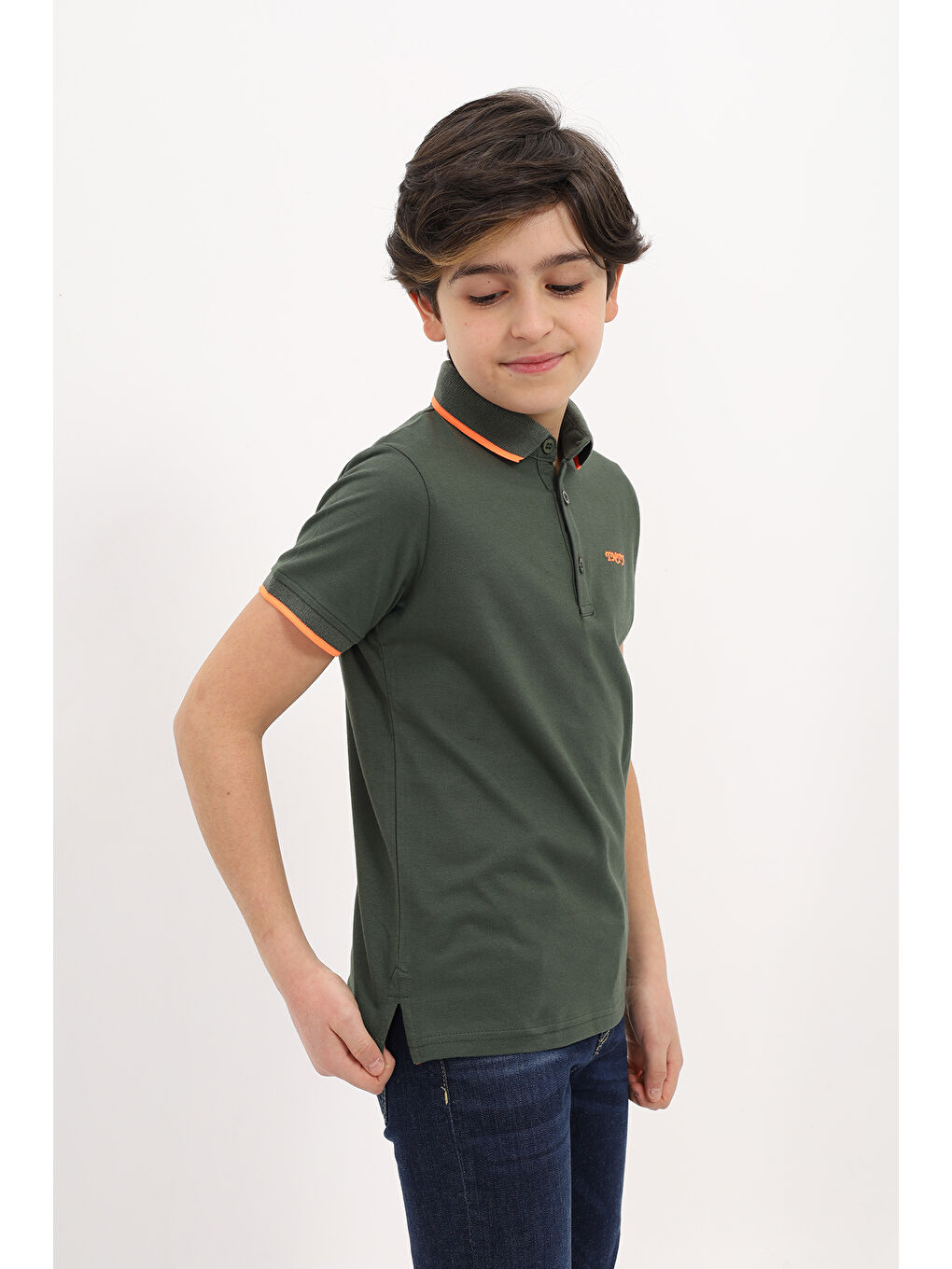 Haki Erkek Çocuk Tişört-2