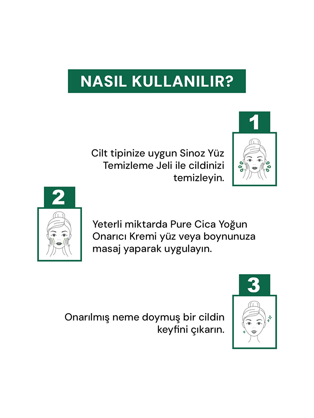 Pure Cica Yoğun Onarıcı Nemlendirici Bakım Kremi 50 Ml Tahriş Olmuş Hasarlı Ciltler İçin-3