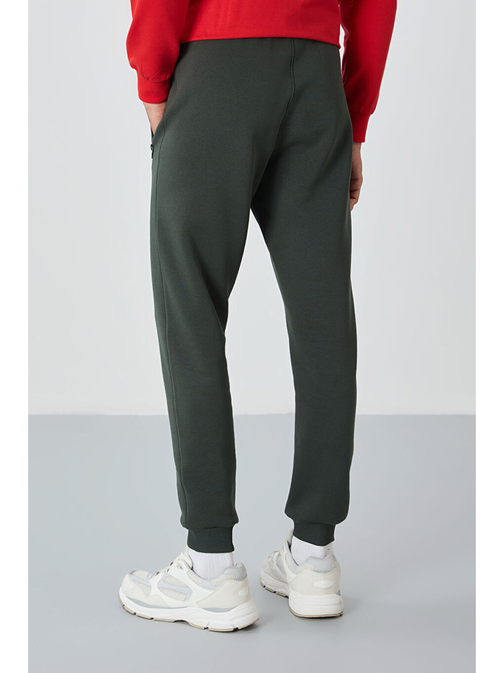Cesar Haki Fermuar Cepli Şardonlu Jogger  Erkek Jogger Eşofman Altı - 84929-4