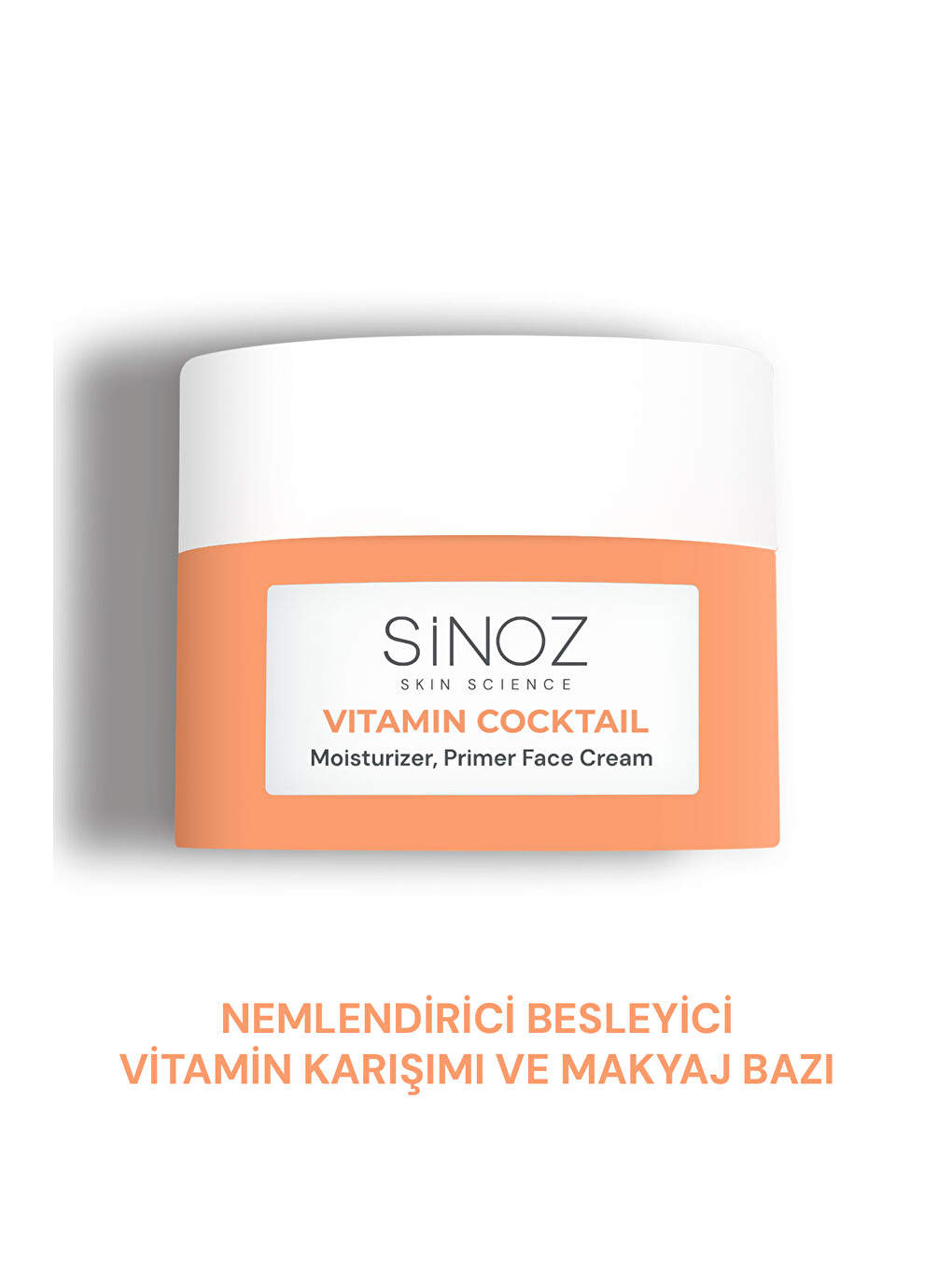Vitamin Kokteyl-nemlendirici Besleyici Onarıcı Yüz Kremi (vitamin C+ B3 +b5 +e) Ve Makyaj Bazı 50ml