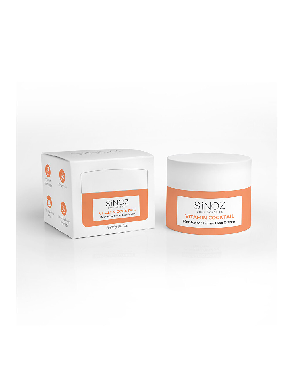 Vitamin Kokteyl-nemlendirici Besleyici Onarıcı Yüz Kremi (vitamin C+ B3 +b5 +e) Ve Makyaj Bazı 50ml-4