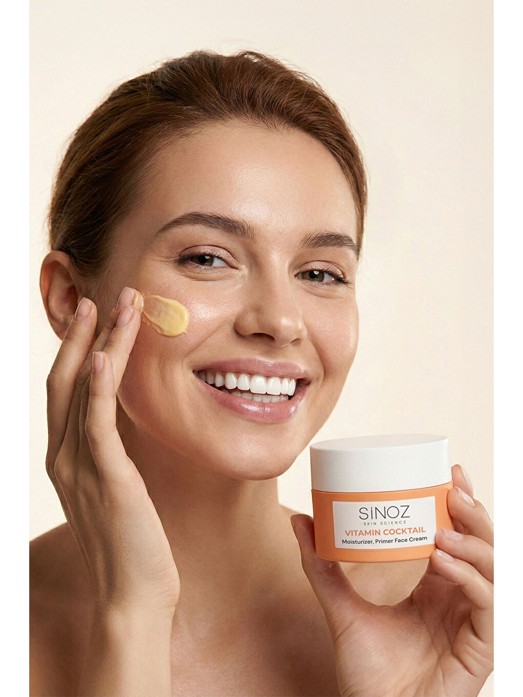 Vitamin Kokteyl-nemlendirici Besleyici Onarıcı Yüz Kremi (vitamin C+ B3 +b5 +e) Ve Makyaj Bazı 50ml-5