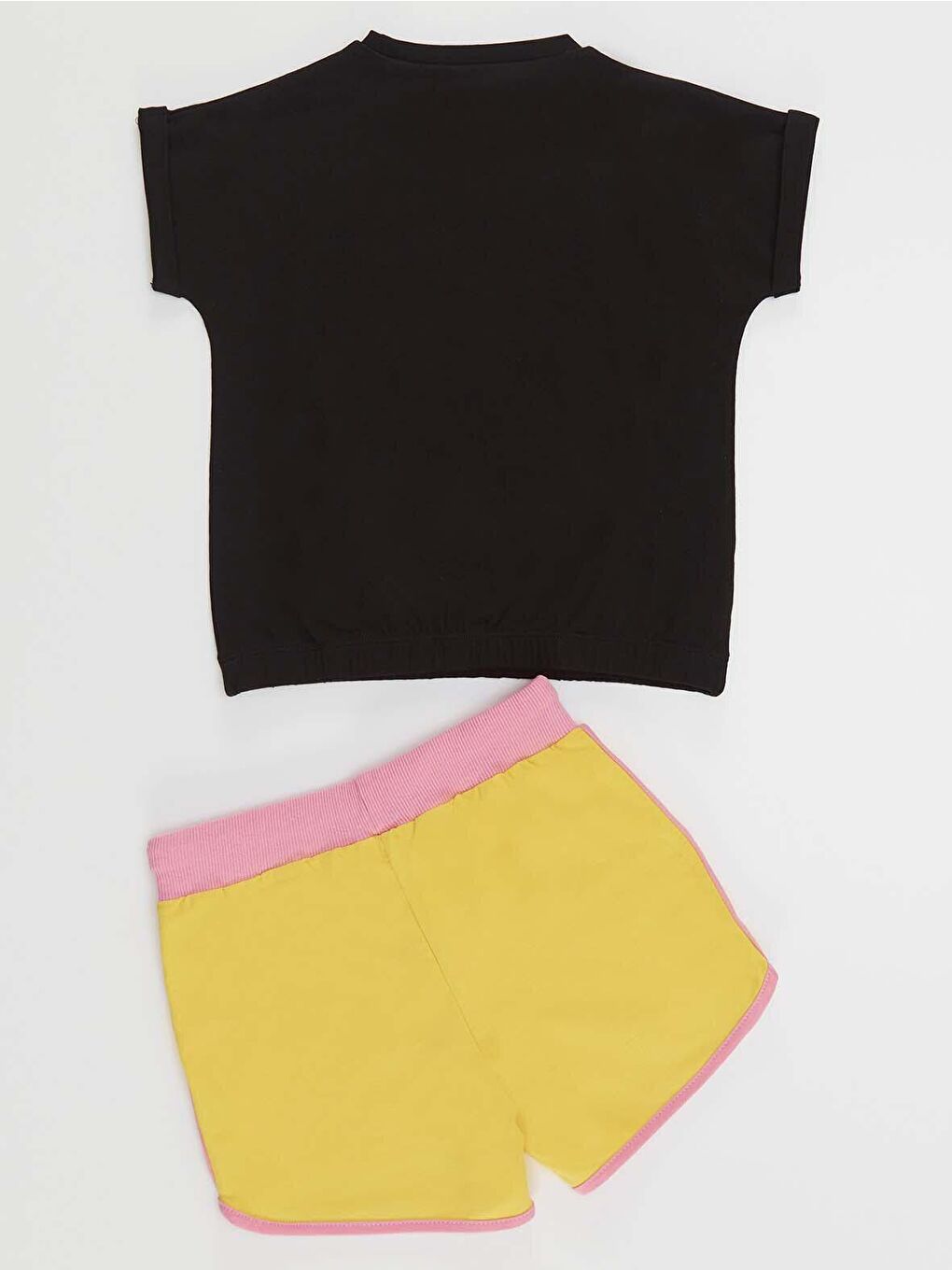 Karışık Boom Kız Çocuk Crop Top Şort Takım-1