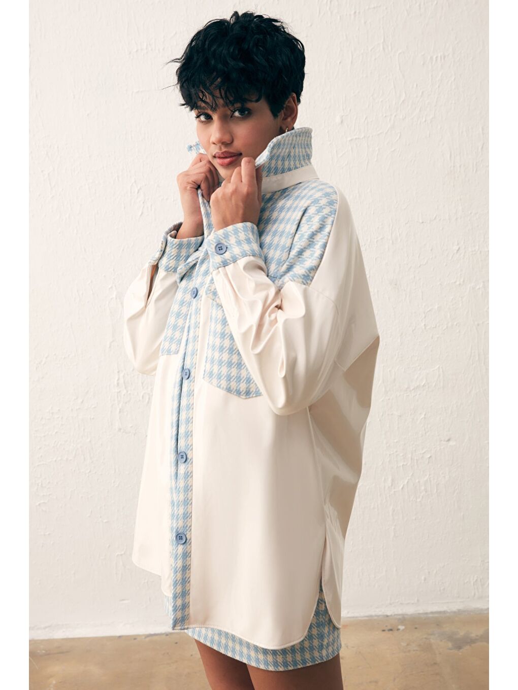 Rugan Kazayağı Gömlek - Bebe Mavi-2