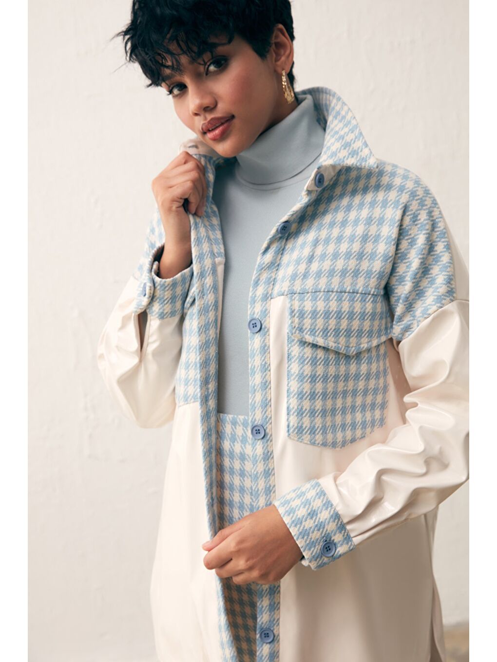 Rugan Kazayağı Gömlek - Bebe Mavi-3