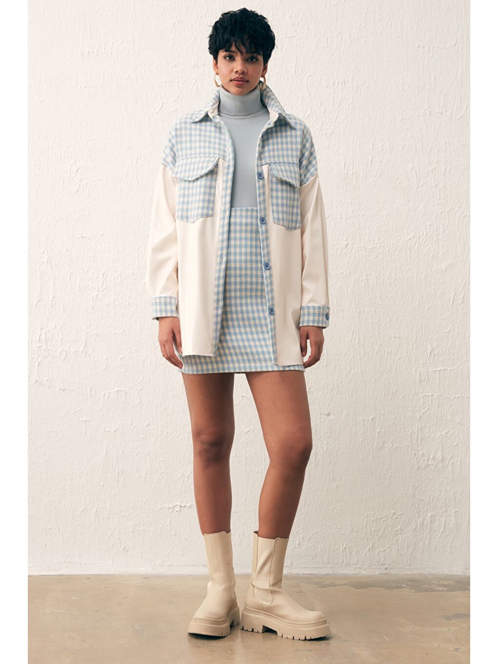 Rugan Kazayağı Gömlek - Bebe Mavi-4