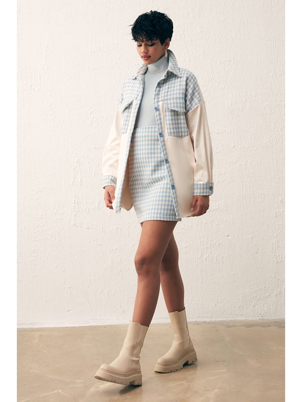 Rugan Kazayağı Gömlek - Bebe Mavi-5