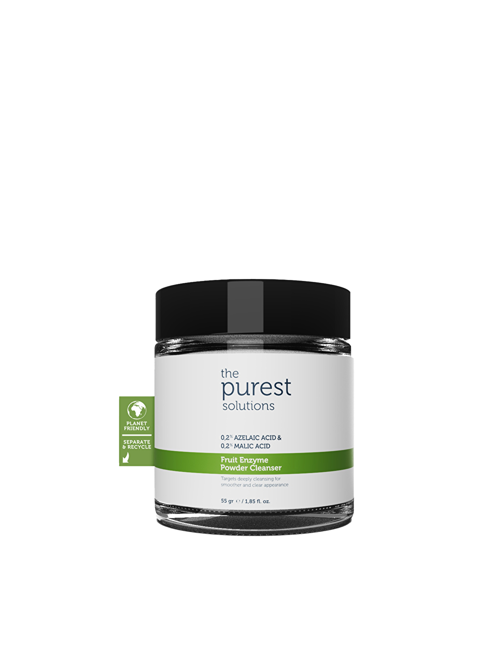 The Purest Solutions Renksiz 0,2% Azelaic Acid + 0,2% Malic Acid Fruit Enzyme Powder Cleanser 55 g