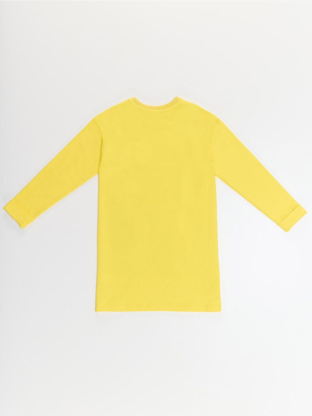 Kanatlı Zebra Kız Çocuk Sarı Elbise-3