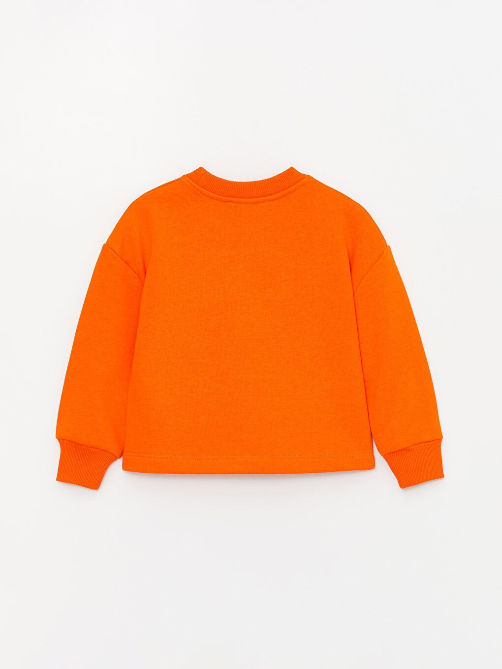 Turuncu Kız Çocuk Püsküllü Cepli SweatShirt-1
