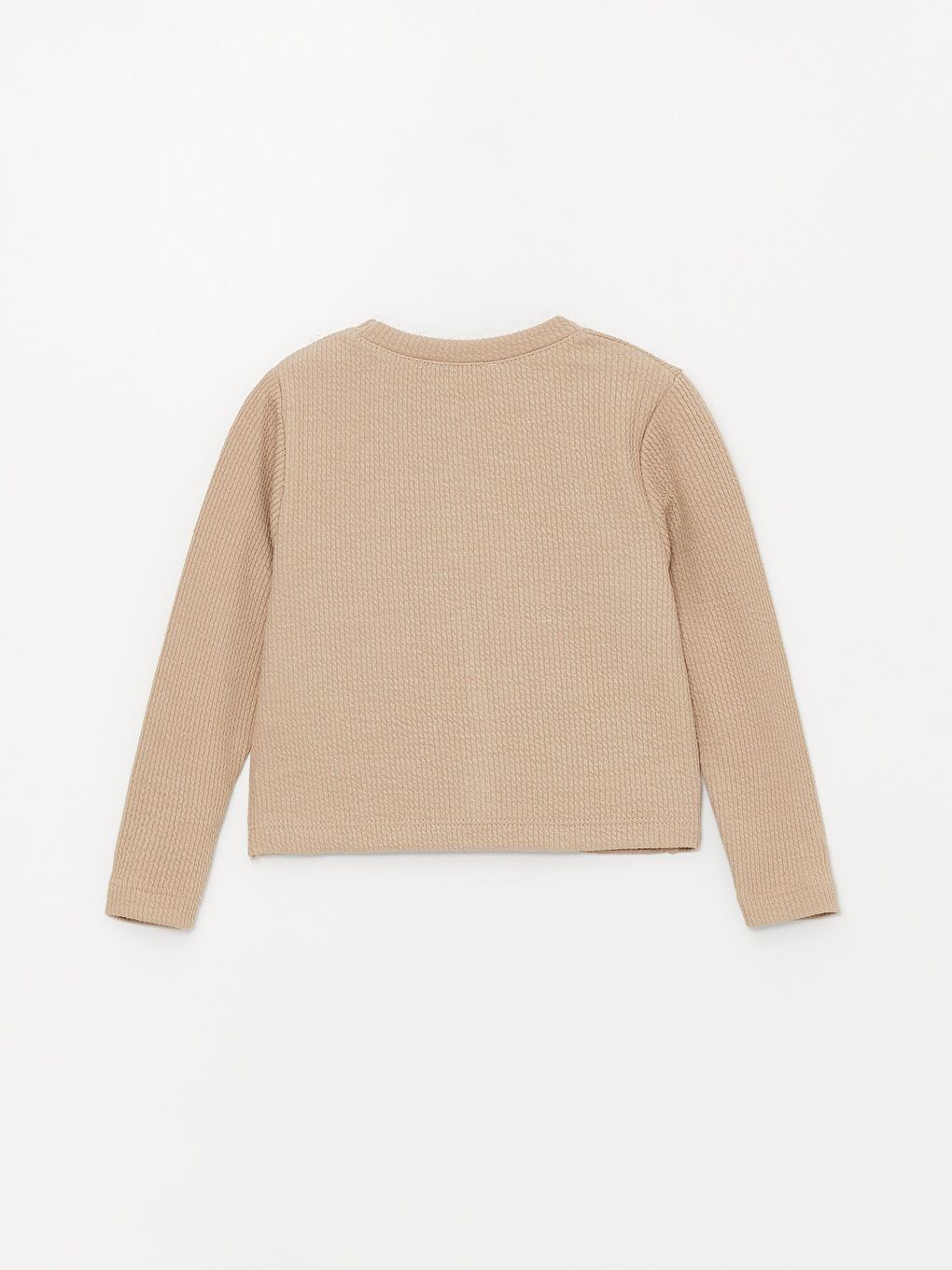 Bej Kız Çocuk Ön Cepli Yırtmaçlı Bürümcük Takım-2