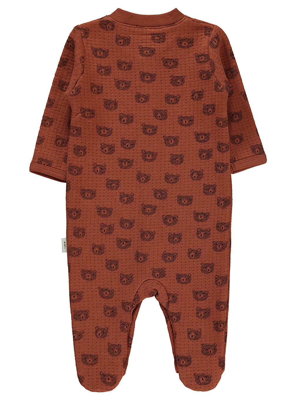 Kahverengi Baby Erkek Bebek Patikli Tulum 1-6 Ay Kahve-1