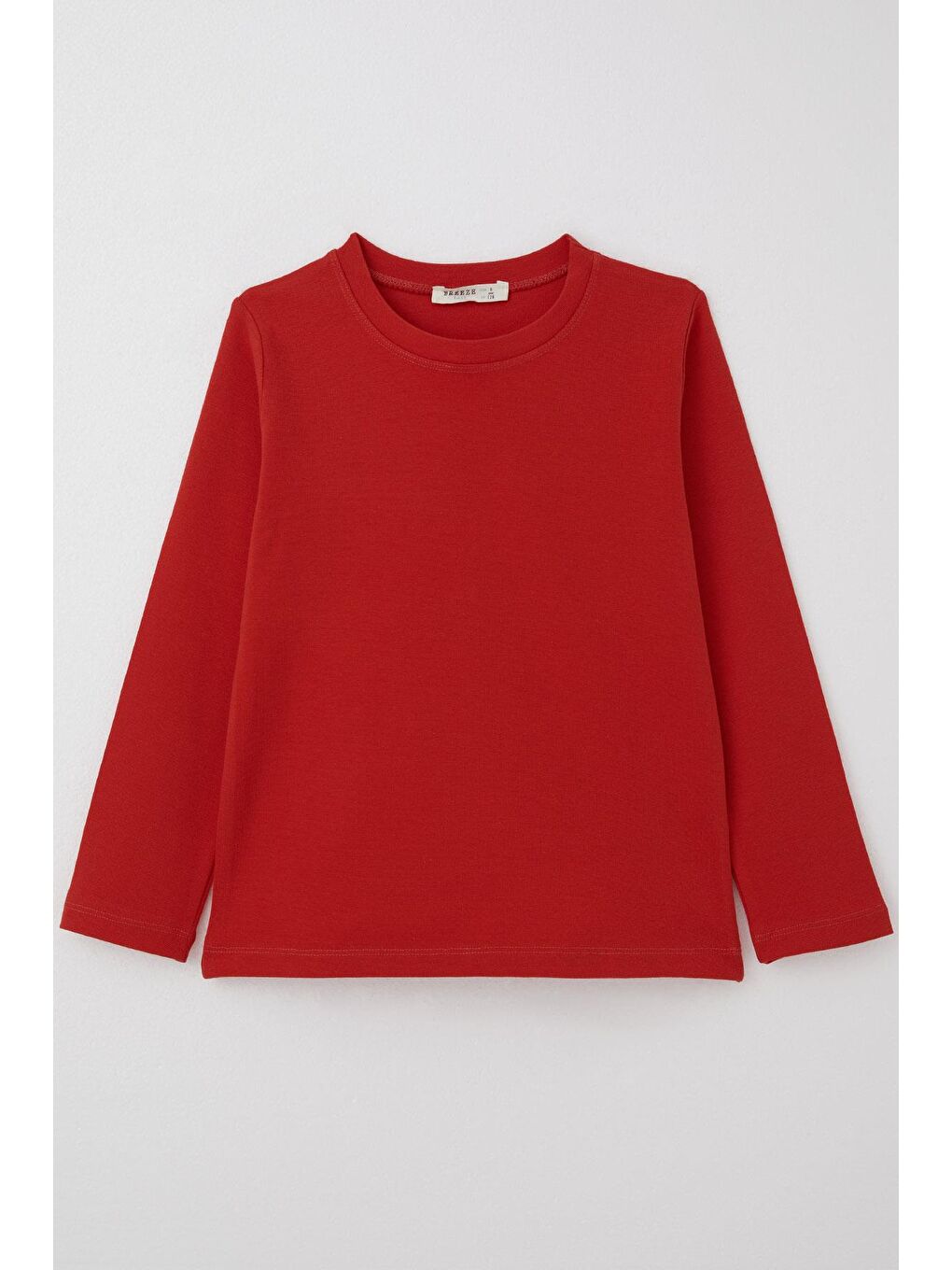 Kırmızı Erkek Çocuk Sweatshirt Basic Narçiçeği (4-8 Yaş)