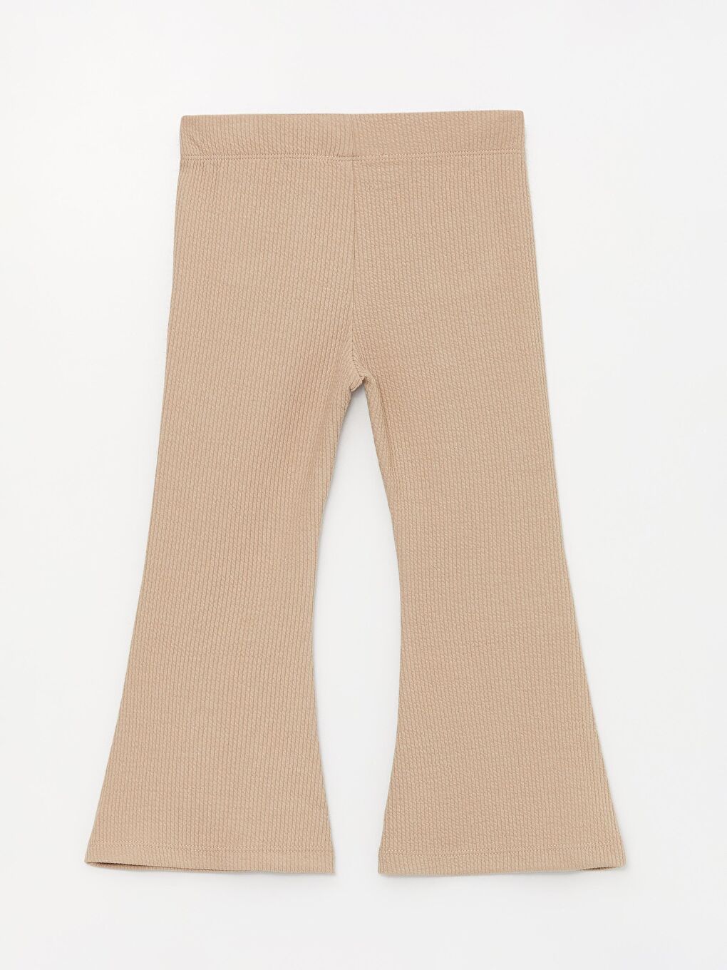 Bej Kız Çocuk Ön Cepli Yırtmaçlı Bürümcük Takım-4