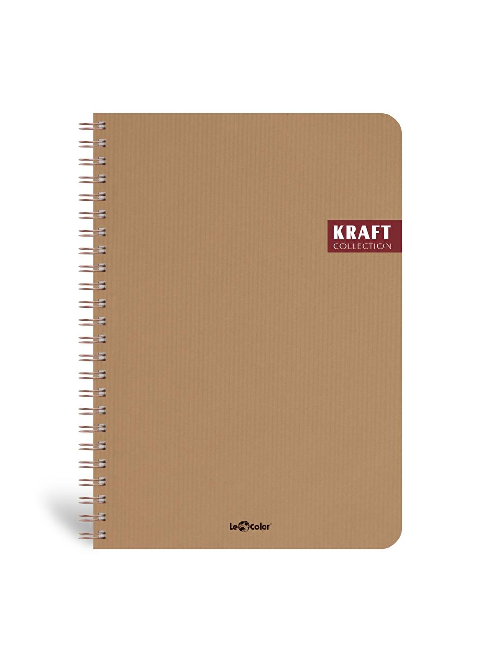 Kraft Ofis Defter Spiralli Çizgili Kahve
