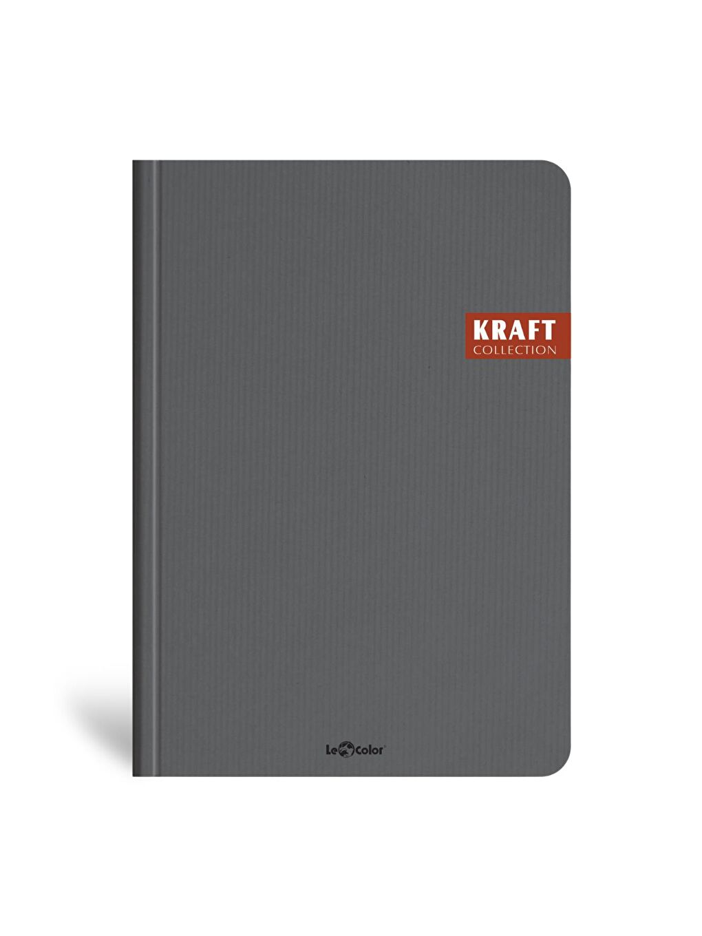 Kraft Ofis Defter Kareli Gri Ciltli