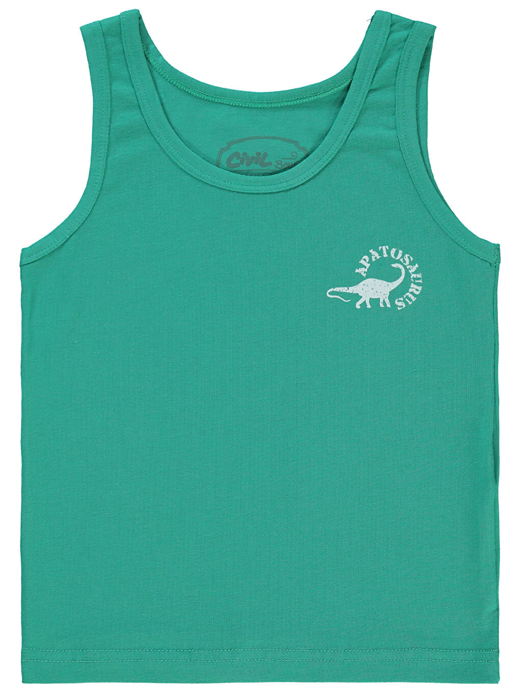 Boys Erkek Çocuk 3'lü Atlet Set 2-10 Yaş Yeşil-3